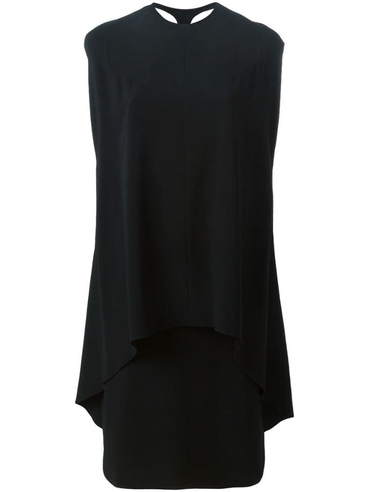 Esteban Cortazar Layered Cape Dress - Black
