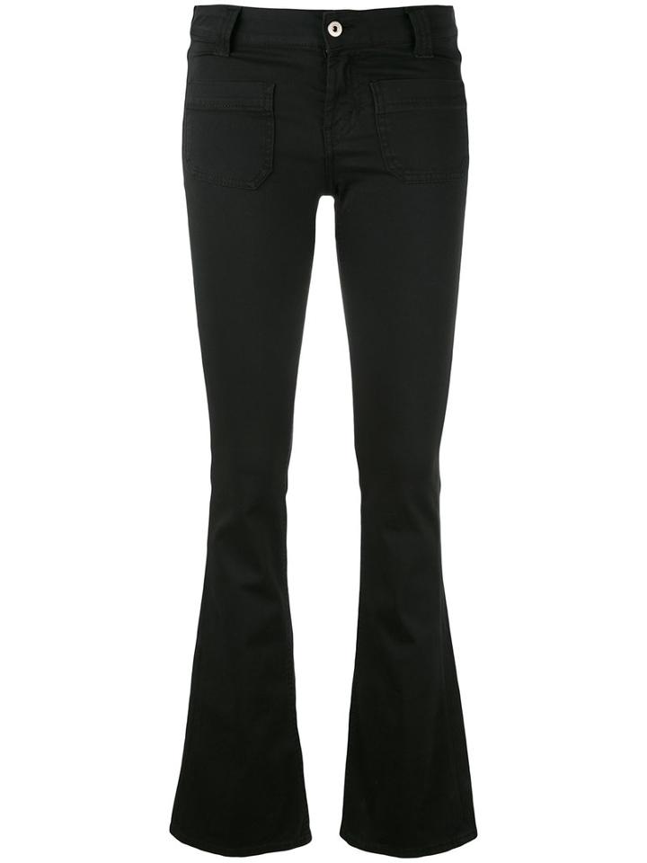 Dondup - Flared Jeans - Women - Cotton/spandex/elastane - 28, Black, Cotton/spandex/elastane
