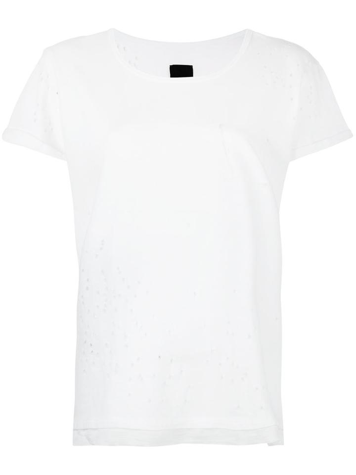 Rta 'isabelle' T-shirt, Women's, Size: Small, White, Cotton/silk