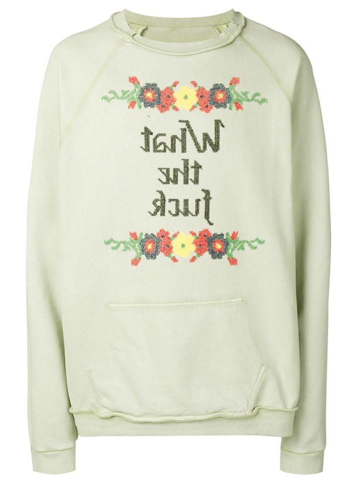 Maison Margiela Slogan Sweatshirt - Neutrals