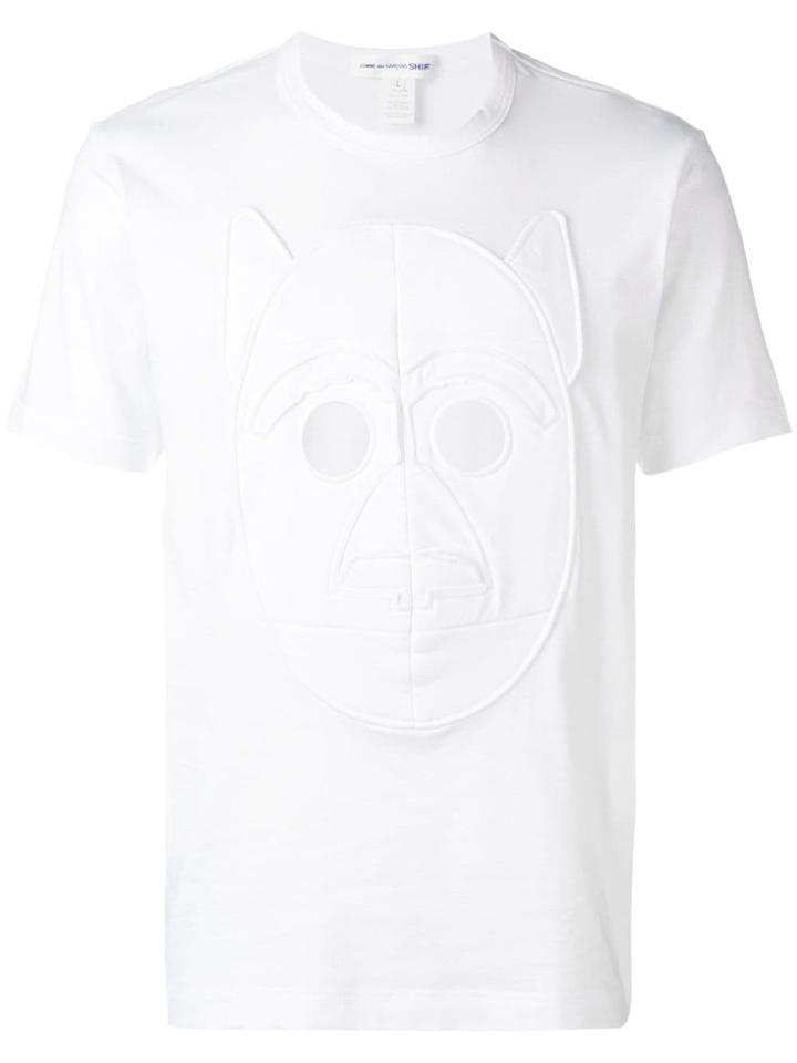 Comme Des Garçons Shirt Dog Embroidered T-shirt - White
