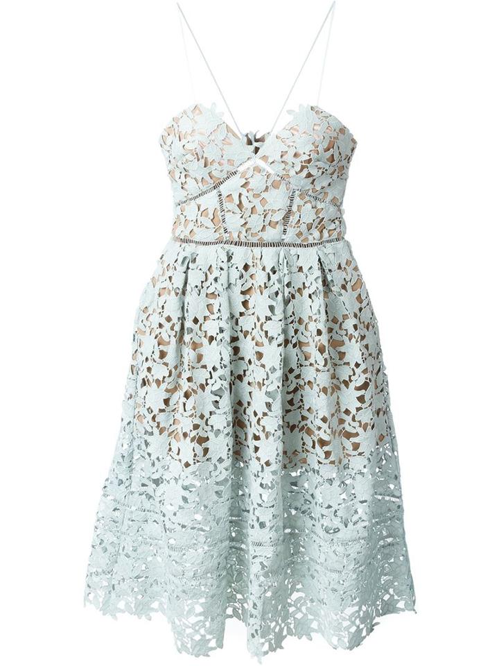 Self-portrait 'azaelea' Dress, Women's, Size: 10, Green, Polyester/spandex/elastane