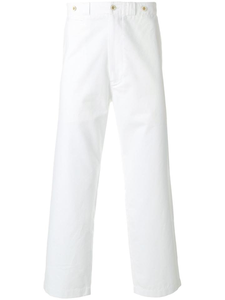 Alexander Mcqueen Straight Leg Trousers - White
