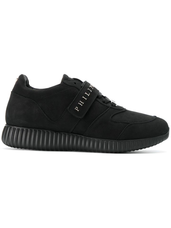 Philipp Plein Touch Strap Fastening Sneakers - Black