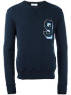 Ami Alexandre Mattiussi 9 Patch Sweatshirt, Men's, Size: Medium, Blue, Cotton