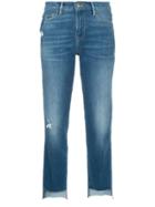 Frame Denim High Low Hem Jeans - Blue
