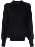 Eudon Choi Fitted Hem Jumper - Blue