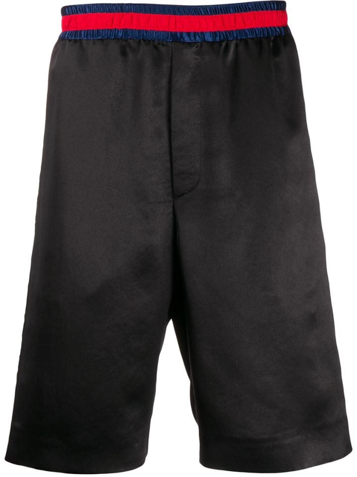 Gucci Web Stripe Track Shorts - Black