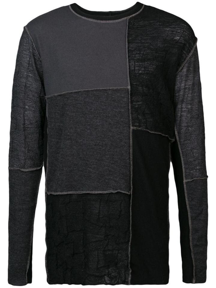 The Viridi-anne Patch Detail Sweater - Black