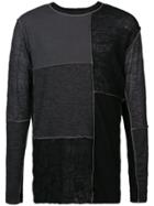 The Viridi-anne Patch Detail Sweater - Black