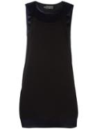 Cotélac Contrasting Detail Dress, Women's, Size: 1, Black, Polyester/polyurethane