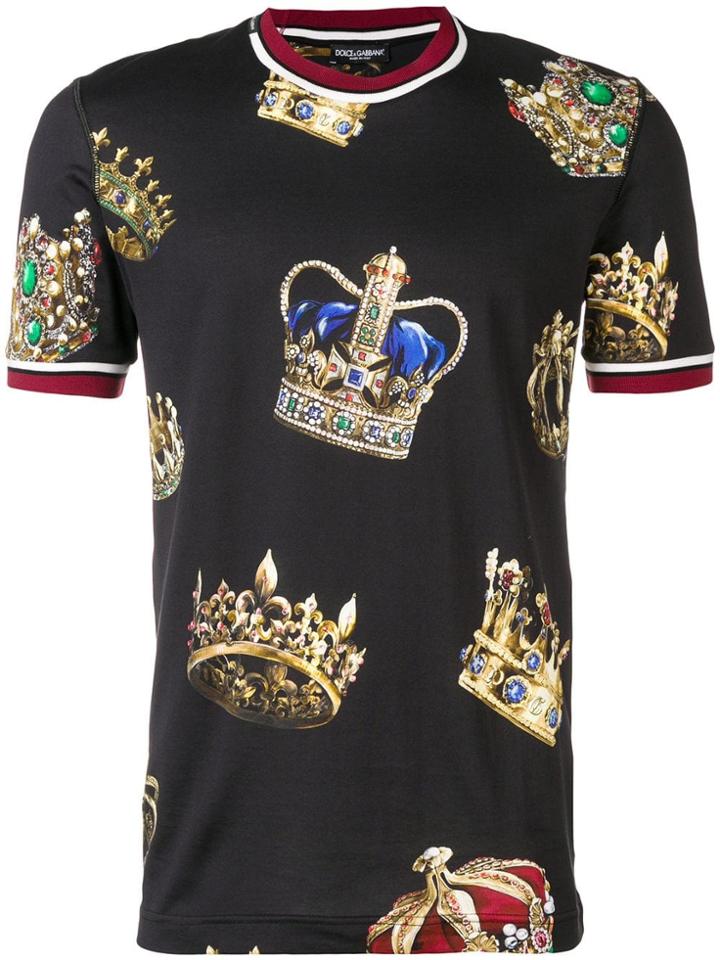 Dolce & Gabbana Crowns T-shirt - Black