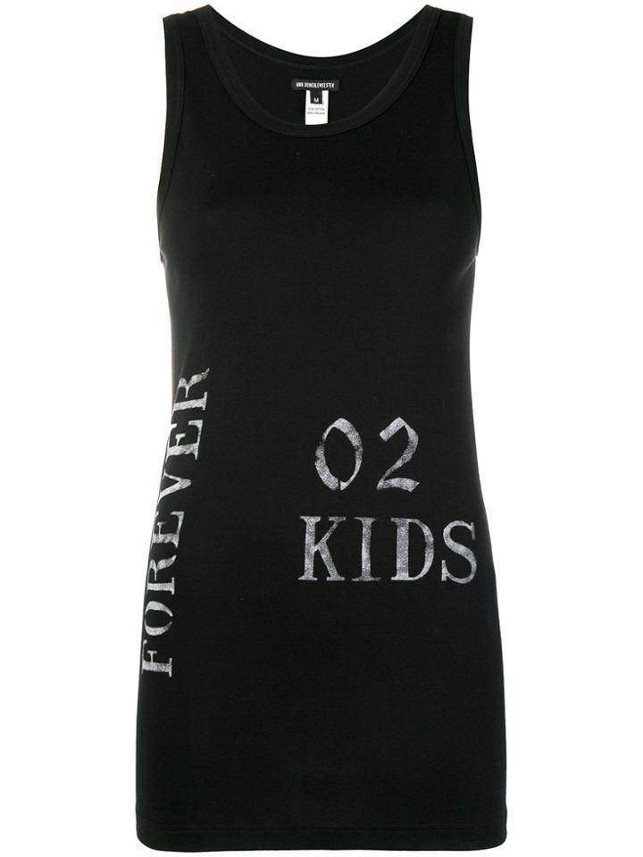 Ann Demeulemeester Forever Kids Tank Top - Black