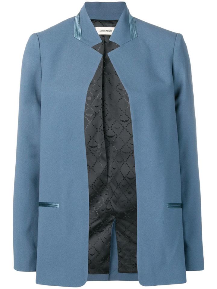 Zadig & Voltaire Open Front Blazer - Blue