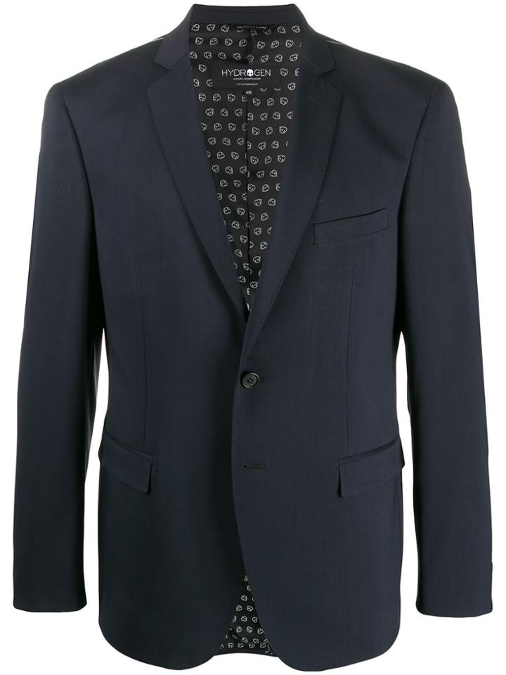 Hydrogen Fitted Lined Suit Jacket - Blue
