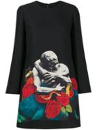 Valentino Lovers Print Dress - Black