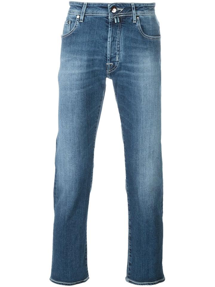 Jacob Cohen 'navy Lav' Slim-fit Jeans, Men's, Size: 37, Blue, Cotton/spandex/elastane