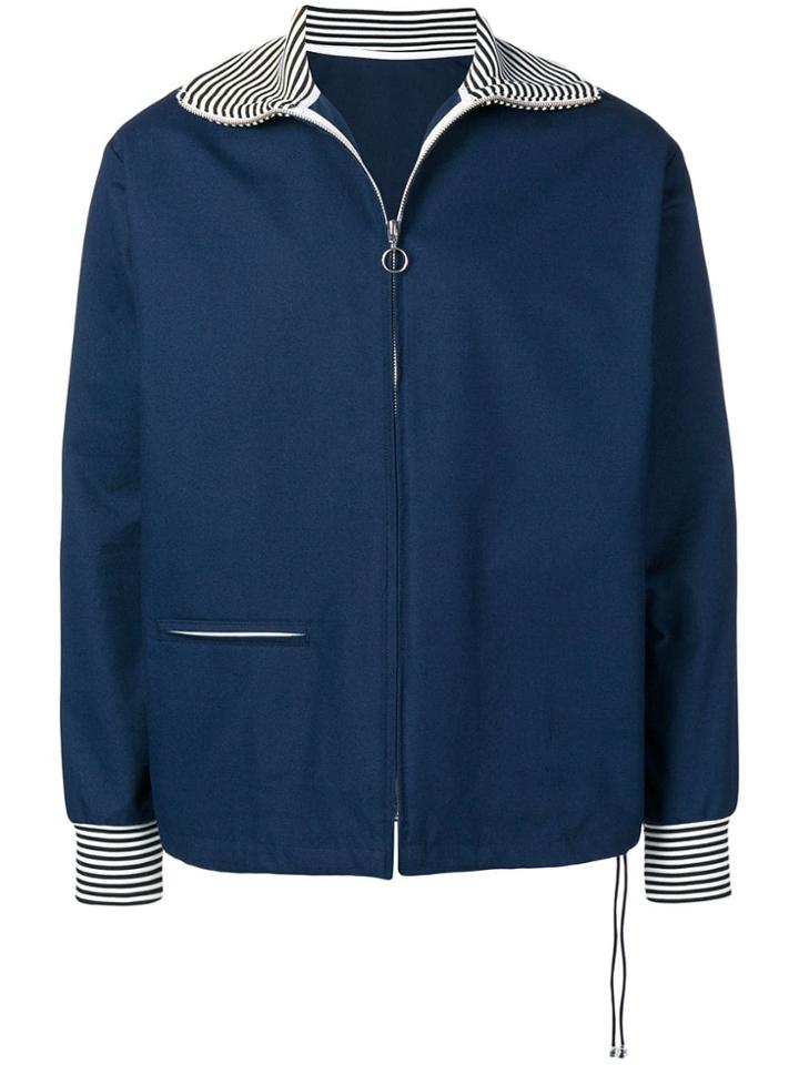 Anglozine Fonte Zipped Jacket - Blue