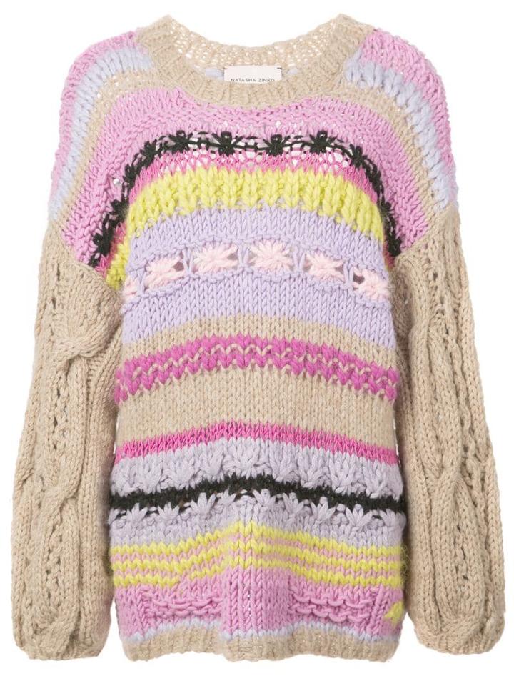Natasha Zinko Striped Knitted Jumper - Multicolour