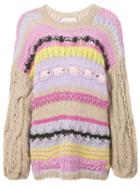Natasha Zinko Striped Knitted Jumper - Multicolour