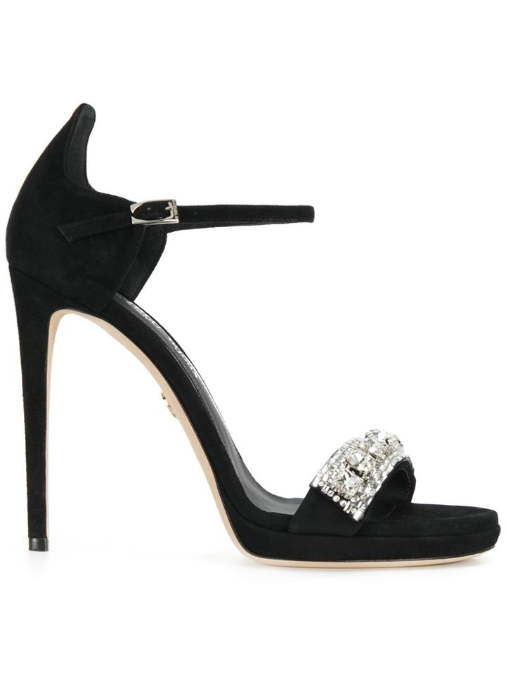 Loriblu Embellished Sandal Pumps - Black