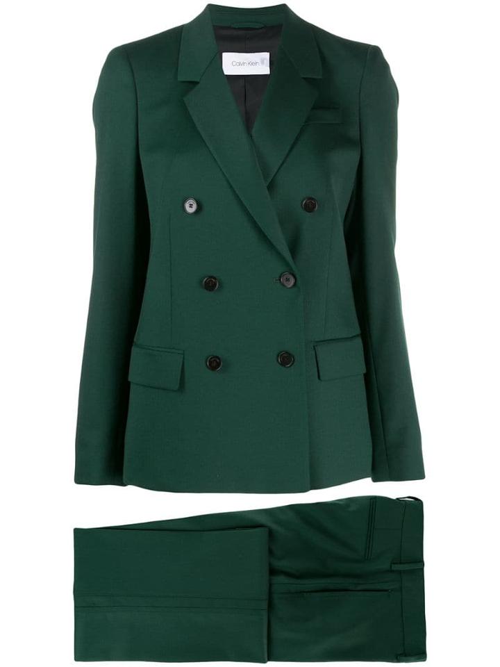 Calvin Klein Double-breasted Tailored Suit - Green