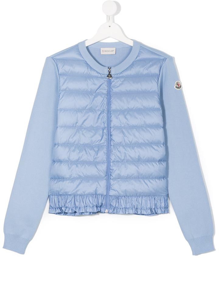 Moncler Kids Padded Front Jacket - Blue