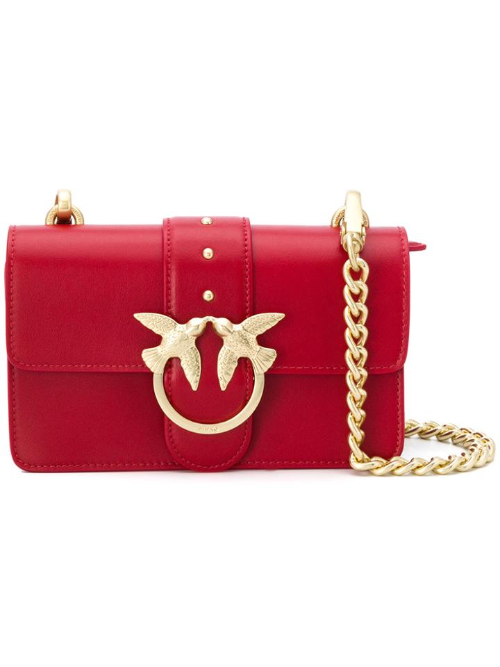 Pinko Mini Love Crossbody Bag - Red