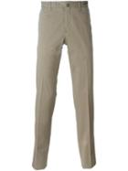 Pt01 Slim Chino Trousers, Men's, Size: 52, Brown, Cotton/linen/flax/spandex/elastane
