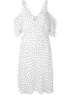 Polka Dot Shift Dress - Women - Polyester - 38, White, Polyester, Mcq Alexander Mcqueen
