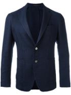 The Gigi Patterned Blazer, Men's, Size: 50, Blue, Silk/linen/flax