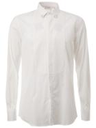 Neil Barrett Pierced Collar Bib Shirt - White