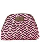 Otis Batterbee Large Printed Make-up Bag - Pink & Purple