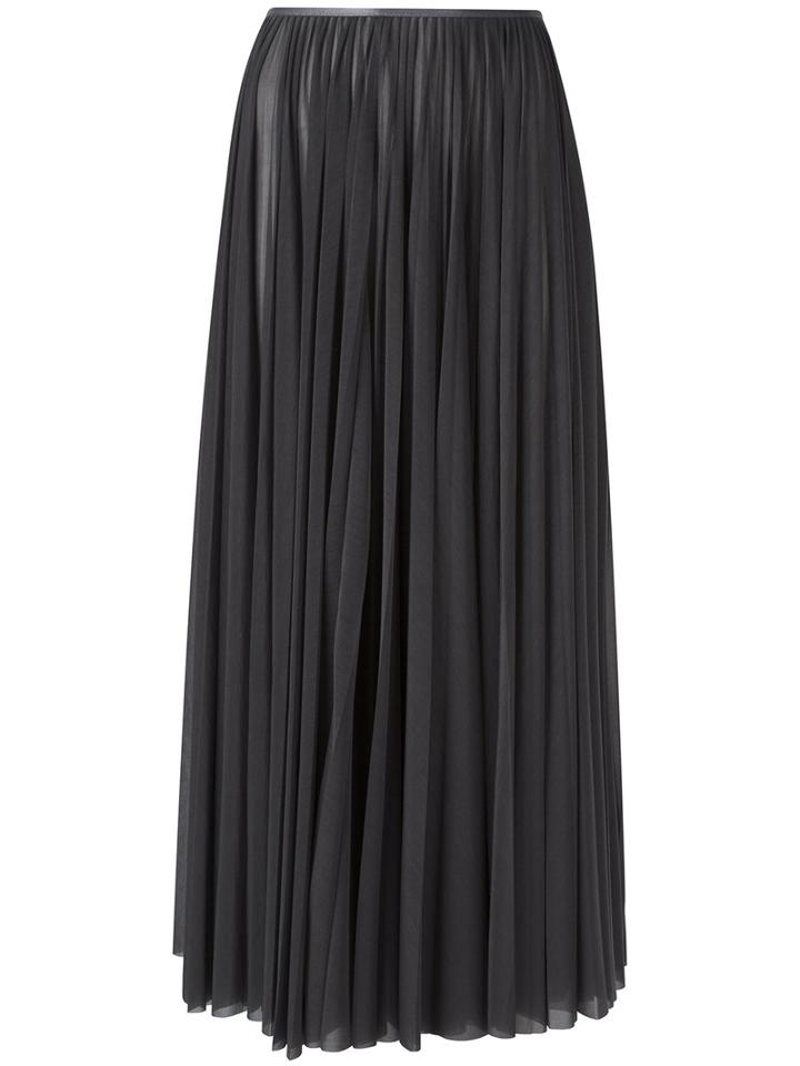 Céline - Long Pleated Skirt - Women - Polyester - 34, Women's, Grey, Polyester