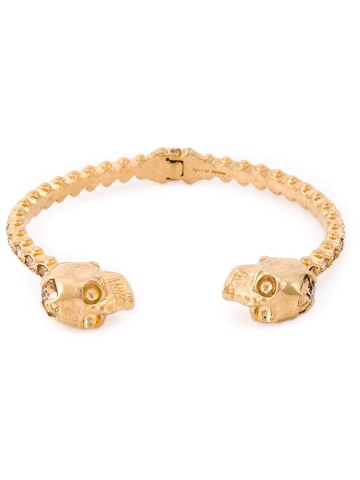 Alexander Mcqueen Twin Skull Bangle