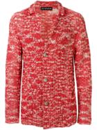 Issey Miyake Vintage Paper Knitted Cardigan - Pink & Purple