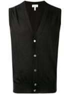 Brioni - Buttoned Vest - Men - Silk/cashmere - 54, Black, Silk/cashmere