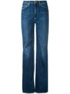 Dondup - Rockstud Wide Leg Jeans - Women - Cotton/polyester - 25, Women's, Blue, Cotton/polyester