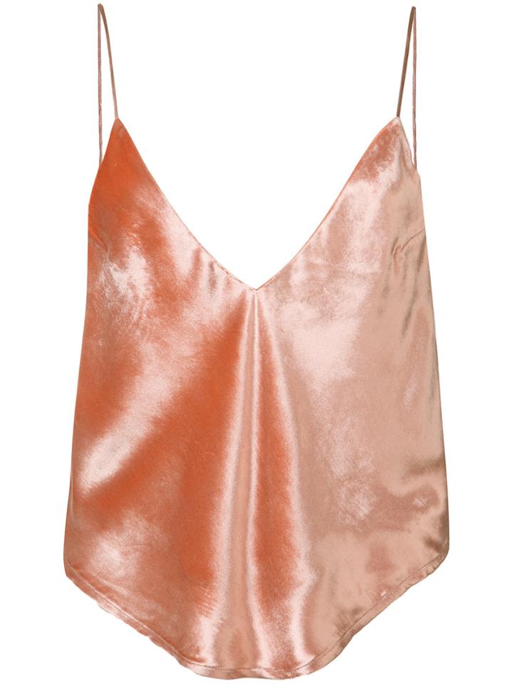 Fleur Du Mal Velvet Cami - Pink & Purple