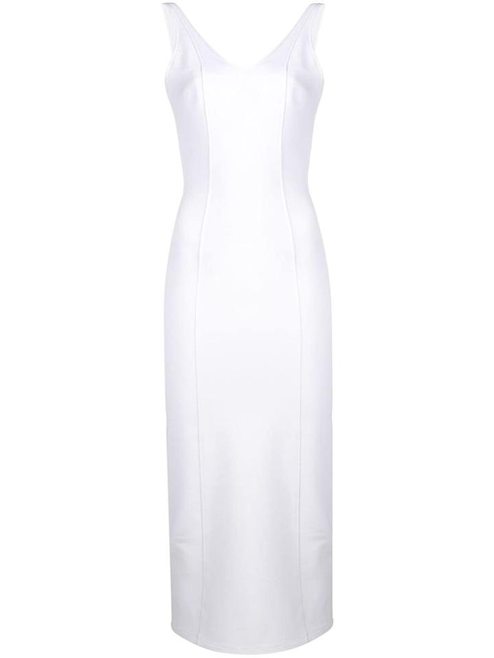 Maison Margiela Open Back Midi Dress - White