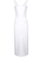 Maison Margiela Open Back Midi Dress - White