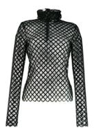 Philosophy Di Lorenzo Serafini Perforated Knit Jumper - Black