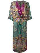 Etro Wrap Beach Dress, Women's, Size: Medium, Silk/metallic Fibre