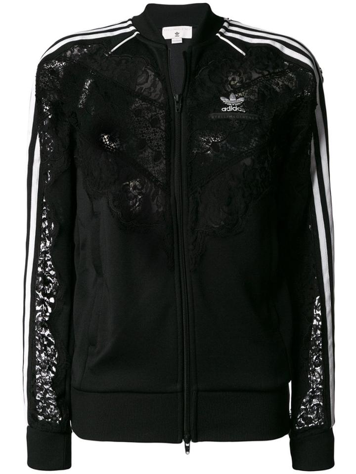 Adidas By Stella Mccartney 3-stripe Lace Jacket - Black