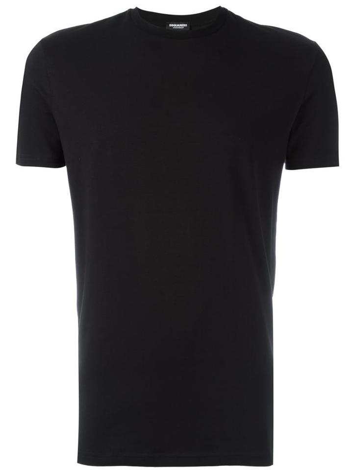 Dsquared2 Underwear Basic Slim T-shirt, Men's, Size: Medium, Black, Cotton/spandex/elastane