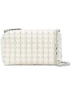 Red Valentino Flower Puzzle Shoulder Bag - Pink & Purple