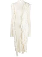 David Koma Fringed Sweater Dress - White