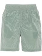 Stone Island Green Metal Garment Dyed Swim Shorts