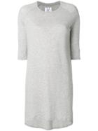 Zoe Karssen Contrast Length Dress - Grey