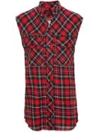 Filles A Papa Sleeveless Checked Shirt
